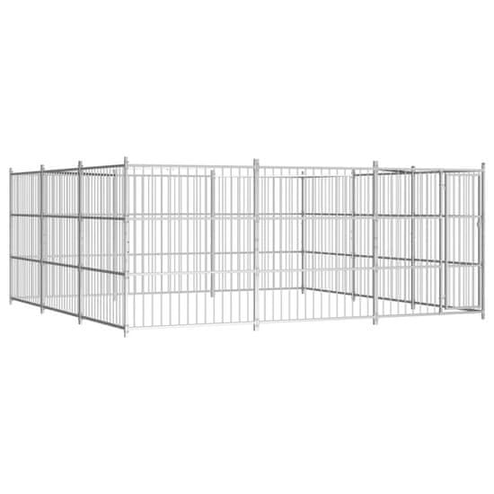 Vidaxl Zunanji pasji boks 450x450x185 cm