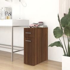 Vidaxl Lekarniška omara rjavi hrast 20x45,5x60 cm konstruiran les
