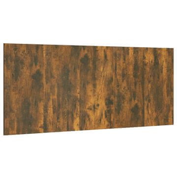 Vidaxl Posteljno vzglavje dimljeni hrast 200x1,5x80 cm konstruiran les