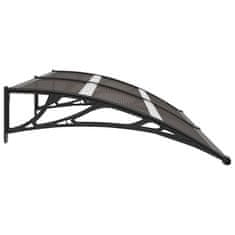 Greatstore Nadstrešek za vrata črn 200x80 cm PC