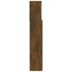 Vidaxl Vzglavna omarica dimljeni hrast 120x19x103,5 cm