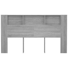 Vidaxl Vzglavna omarica siva sonoma 180x18,5x104,5 cm