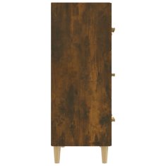 Vidaxl Komoda dimljeni hrast 70x34x90 cm konstruiran les