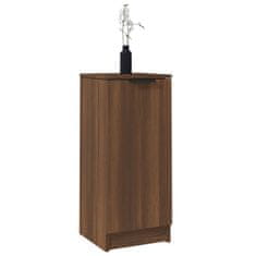 Vidaxl Komoda 2 kosa rjavi hrast 30x30x70 cm konstruiran les