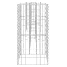Vidaxl Korito za rastline gabion H-oblike jeklo 260x40x80 cm
