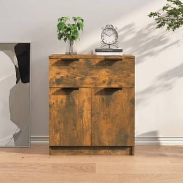 Vidaxl vidaXL Omarica dimljen hrast 60x30x70 cm Material na osnovi lesa