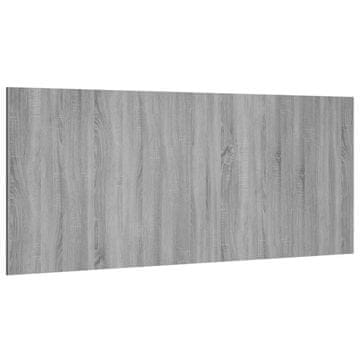 Vidaxl Posteljno vzglavje sivo sonoma 200x1,5x80 cm konstruiran les