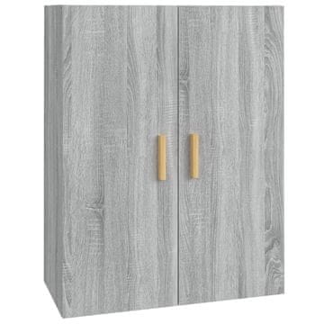 Vidaxl Viseča stenska omarica siva sonoma 69,5x34x90 cm