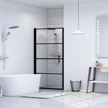 Vidaxl vidaXL Tuš vrata iz kaljenega stekla 91 x 195 cm črne barve