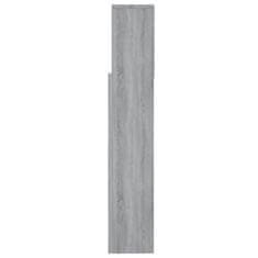 Vidaxl Vzglavna omarica siva sonoma 160x19x103,5 cm