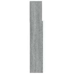 Vidaxl Vzglavna omarica siva sonoma 100x19x103,5 cm