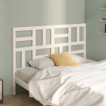 Vidaxl vidaXL Vzglavje postelje belo 166x4x104 cm masivni borov les