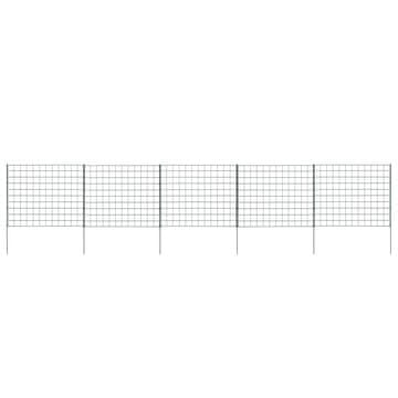 Vidaxl Komplet vrtne ograje 77,5x64 cm zelen
