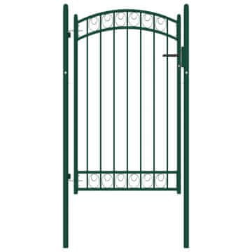Vidaxl Ograjna vrata EMMEN 104 x 106 cm Zaklenljivo