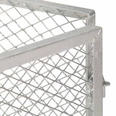 Vidaxl WPC vrtni kompostnik 85x85x70 cm pocinkano železo