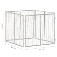 Vidaxl WPC vrtni kompostnik 85x85x70 cm pocinkano železo