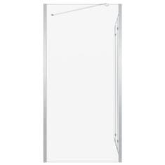Vidaxl Tuš stena za kopalno kad 120x69x130 cm kaljeno steklo prozorna