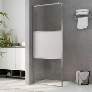 Vidaxl vidaXL Zaščitna pregrada za tuš, delno matirano ESG steklo, 80 x 195 cm