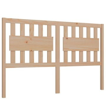 Vidaxl Posteljno vzglavje 165,5x4x100 cm trdna borovina
