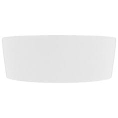 Vidaxl Razkošen umivalnik mat bel 36x13 cm keramičen