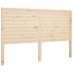 Vidaxl Posteljno vzglavje 126x4x100 cm trdna borovina
