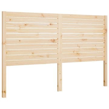 Vidaxl Posteljno vzglavje 126x4x100 cm trdna borovina