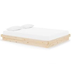 Vidaxl Posteljni okvir iz trdnega lesa 150x200 cm 5FT