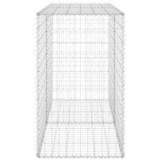 Vidaxl Gabionska stena s pokrovi iz pocinkanega jekla 150x60x100 cm