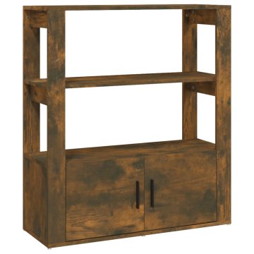 Vidaxl Komoda dimljeni hrast 80x30x90 cm inženirski les