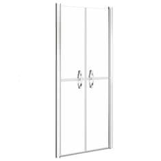 Vidaxl Vrata za tuš prozorna ESG 71x190 cm