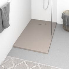 Vidaxl Kad za tuš SMC rjava 120x70 cm