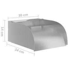 Greatstore Slap z LED lučmi 30x34x14 cm nerjaveče jeklo 304