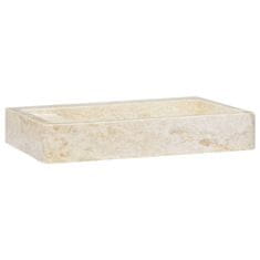 Vidaxl Umivalnik krem 58x39x10 cm marmor