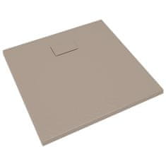 Vidaxl Kad za tuš SMC rjava 90x80 cm
