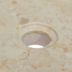 Vidaxl Umivalnik krem 40x40x10 cm marmor