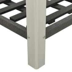 Vidaxl Visoka greda s polico 50x50x90 cm WPC siva