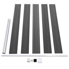 Greatstore Ograjni panel WPC 175x105 cm črn