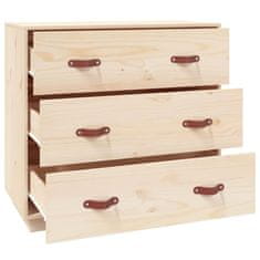 Greatstore Komoda 80×40×75 cm trdna borovina