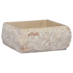 Vidaxl Umivalnik krem 30x30x13 cm marmor