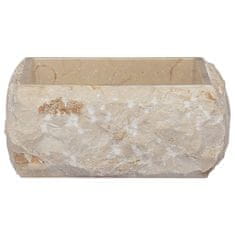 Vidaxl Umivalnik krem 30x30x13 cm marmor