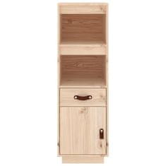 Vidaxl Visoka omara 34x40x108,5 cm trdna borovina