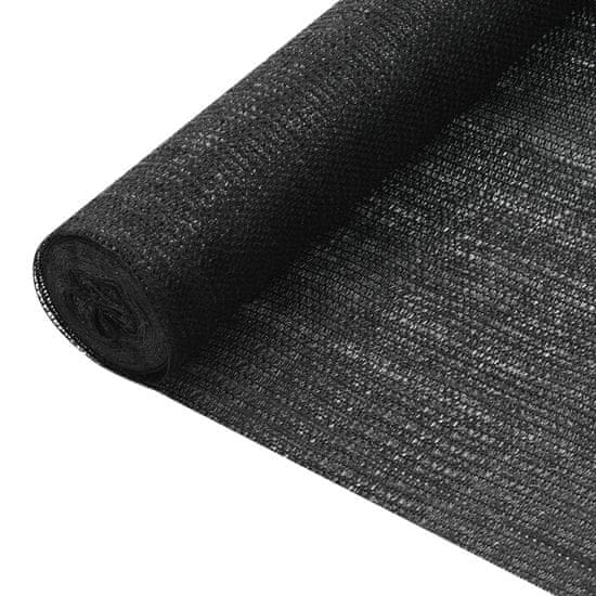 Vidaxl Zaščitna mreža črna 1,2x50 m HDPE 75 g/m2