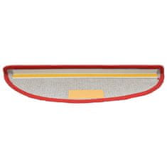 Vidaxl Preproge za stopnice 15 kosov 65x21x4 cm rdeče