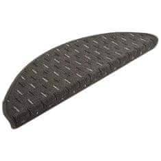 Vidaxl Preproge za stopnice 15 kosov antracitne 65x25 cm