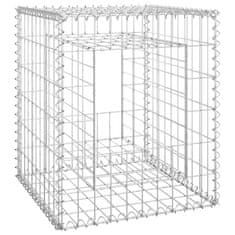 Vidaxl Gabionska košara steber 2 kosa 50x50x60 cm železo