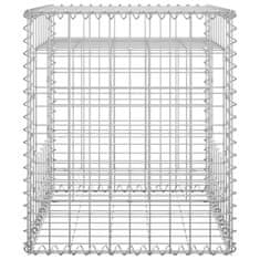 Vidaxl Gabionska košara steber 2 kosa 50x50x60 cm železo