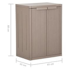 Greatstore Vrtna omara rjava 65x45x88 cm PP