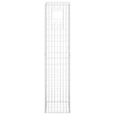 Vidaxl Gabionska košara steber 2 kosa 40x40x180 cm železo