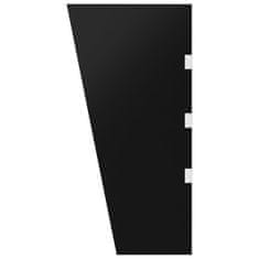 Vidaxl Panel za vratni nadstrešek črn 50x100 cm kaljeno steklo