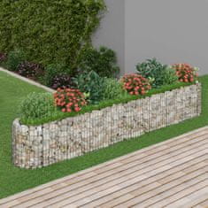 Vidaxl Visoka greda gabion pocinkano železo 330x50x50 cm
